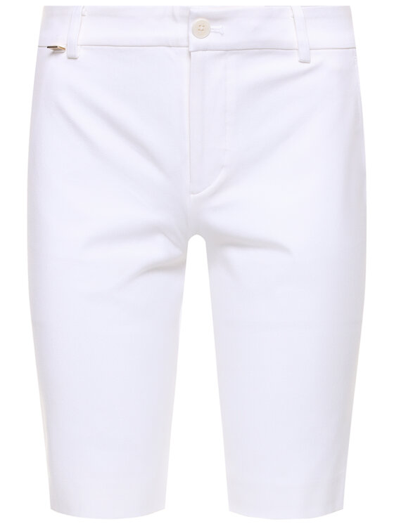 LAUREN RALPH LAUREN Lauren Ralph Lauren Šortky z materiálu Bsr-Btms 200661653 Bílá Regular Fit