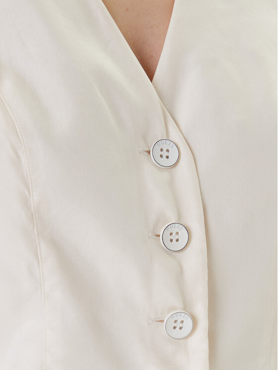 Guess Guess Veste W5YH51 WH5N2 Écru Regular Fit