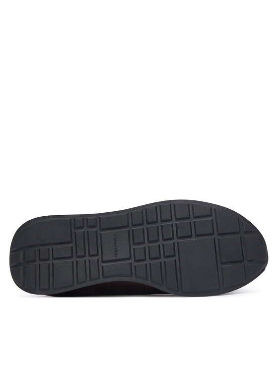 Calvin Klein Calvin Klein Sneakersy Retro Runner Sock Panl Lth Neo HW0HW03118 Bordó