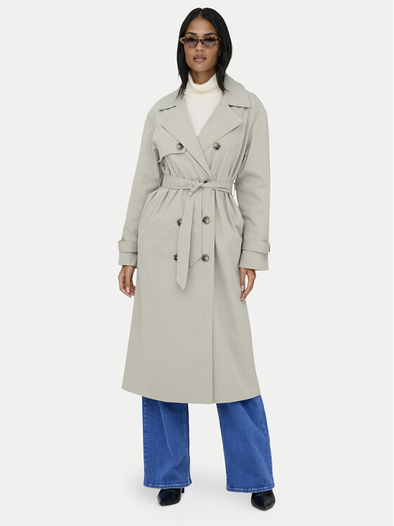 ONLY ONLY Trenčas Disa 15361536 Smėlio Regular Fit