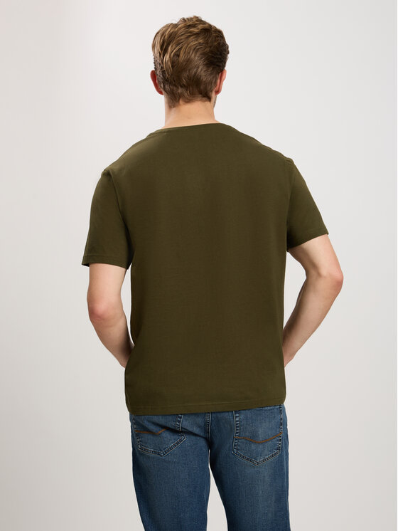 Cross Jeans Cross Jeans T-Shirt 16054-002 Khaki Regular Fit