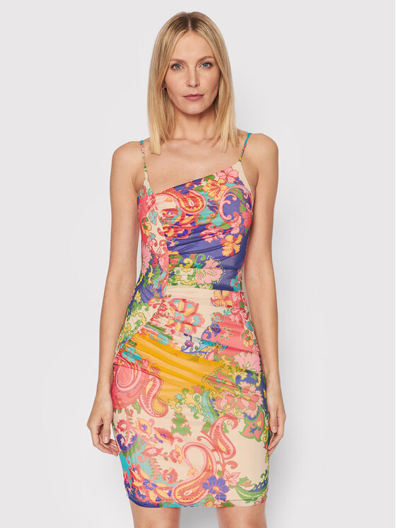Marciano Guess Marciano Guess Letní šaty 2GGK27 6875Z Barevná Slim Fit