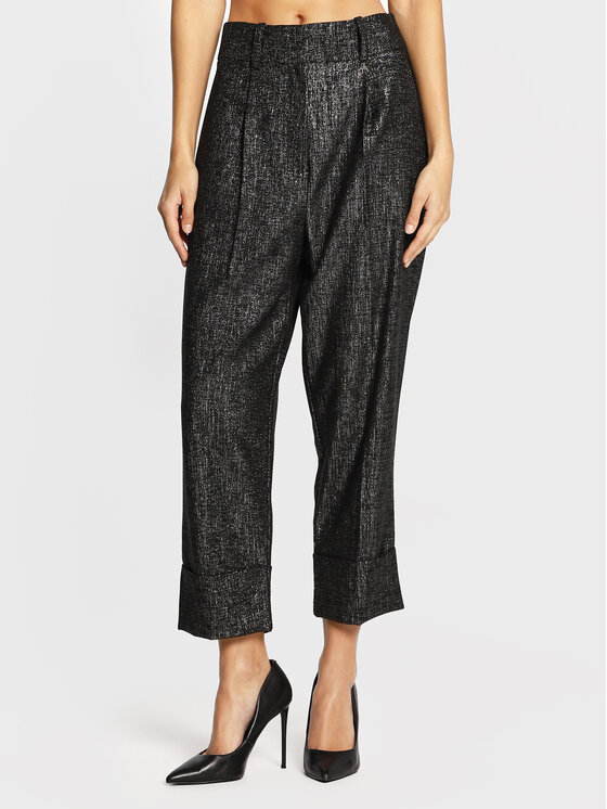 Patrizia Pepe Pantaloni din material 2P1447/A166-I2Y2 Negru Balloon Fit 2P1447/A166-I2Y2 imagine noua