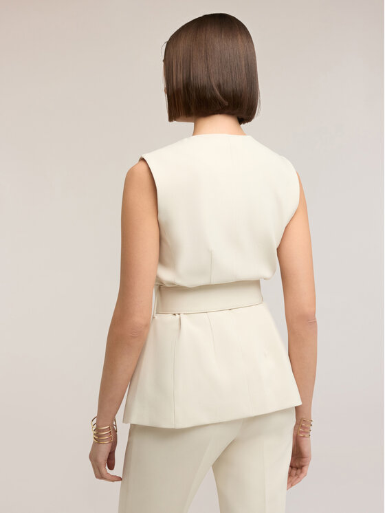 Motivi Motivi Giacca di transizione L002Q000063N002 Crema Regular Fit