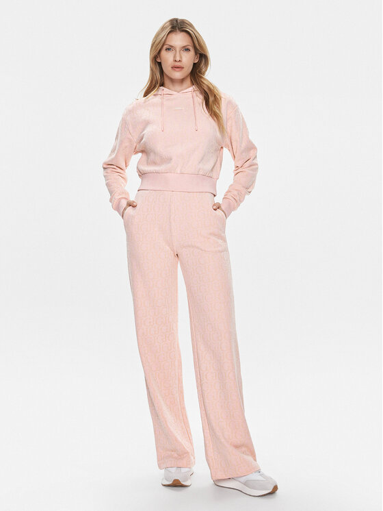 Guess Guess Felpa Gj Logo V4RQ14 KC2W0 Rosa Regular Fit