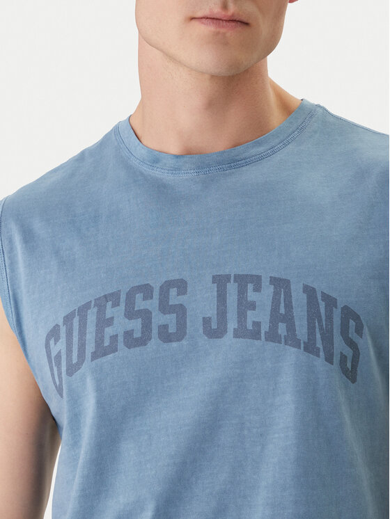 Guess Jeans Guess Jeans Trikó M6GPB2 K8FQ4 Kék Regular Fit