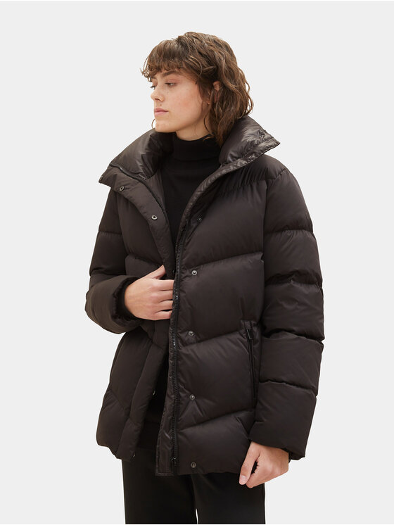 Tom Tailor Tom Tailor Pernata jakna 1037572 Crna Regular Fit