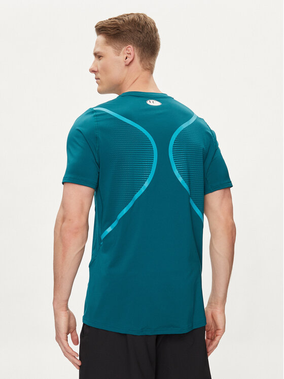 Under Armour Under Armour Tehniline särk Ua Hg Armour Ftd Graphic Ss 1383320-449 Roheline Fitted Fit