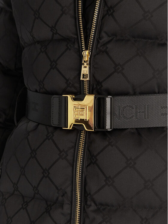 Elisabetta Franchi Elisabetta Franchi Ziemas jaka PI-84D 56E2-V690 Melns Regular Fit