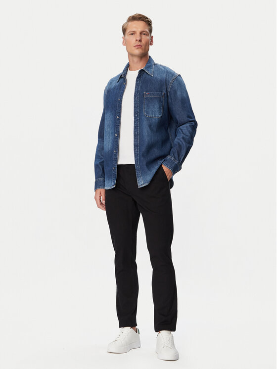 Tommy Jeans Tommy Jeans Чино панталони DM0DM23707 Черен Regular Fit