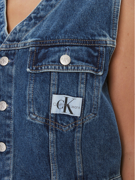 Calvin Klein Jeans Calvin Klein Jeans Weste J20J222471 Blau Regular Fit