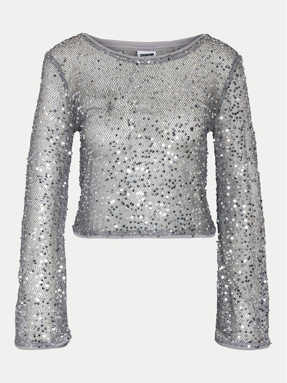 Noisy May Noisy May Blusa Paila 27032022 Argento Relaxed Fit