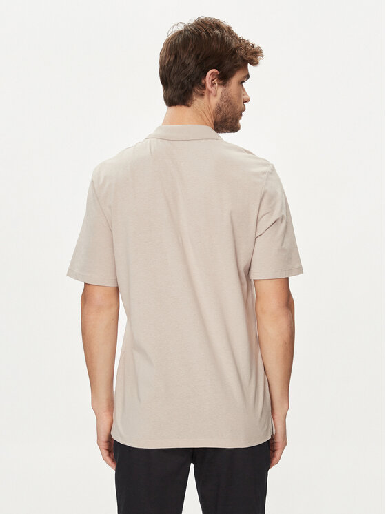 Jack&Jones Jack&Jones Тениска с яка и копчета Summer 12246712 Сив Regular Fit