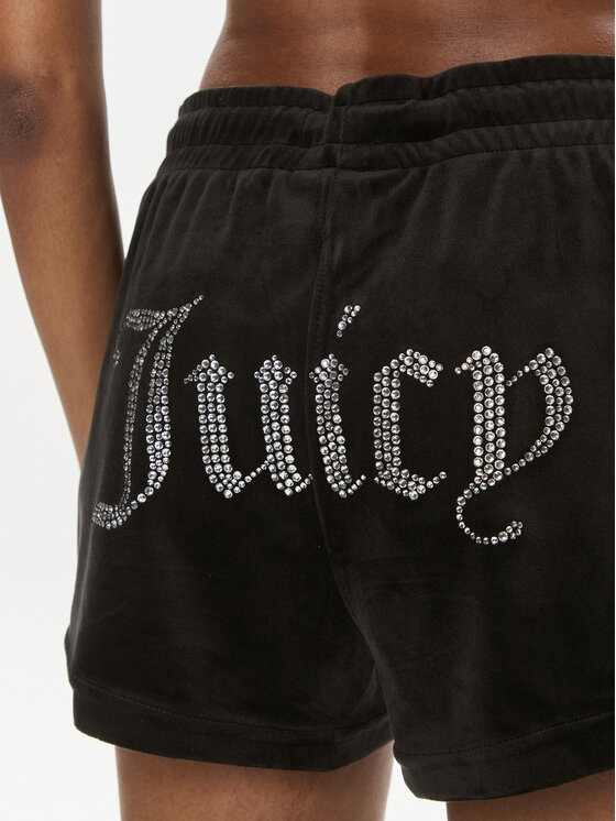 Juicy Couture Juicy Couture Sportske kratke hlače Tamia JCWH121001 Crna Regular Fit