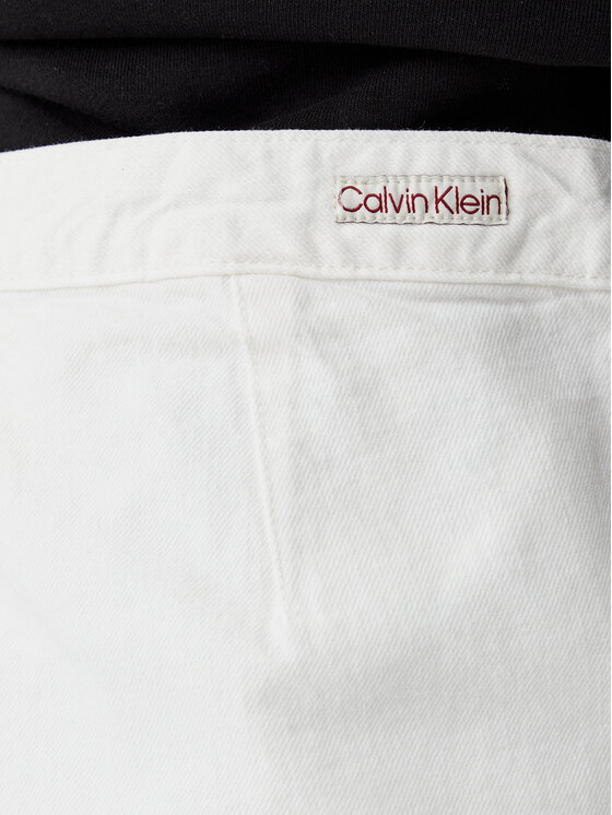 Calvin Klein Jeans Calvin Klein Jeans Džínová sukně J20J225194 Bílá Regular Fit