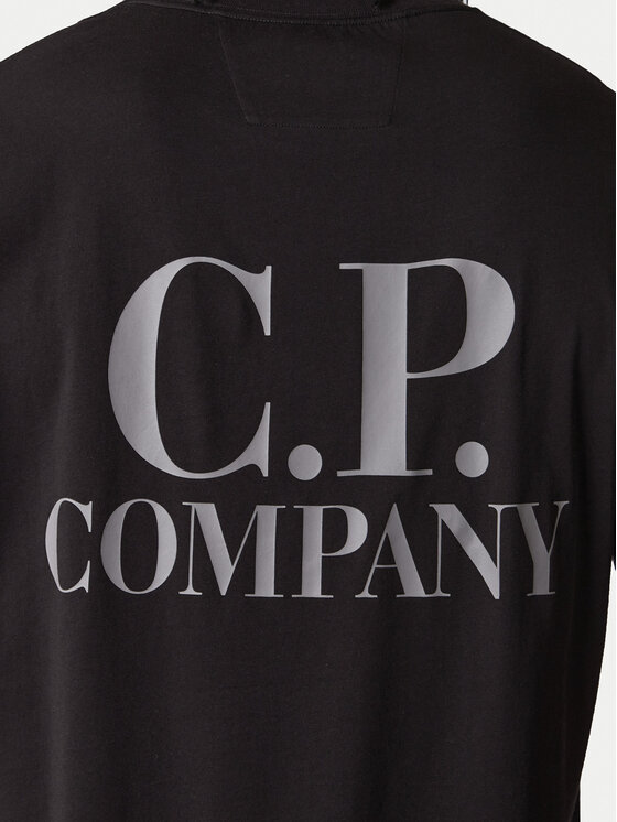 C.P. Company C.P. Company Tričko 20CMTS086A005100W Čierna Regular Fit