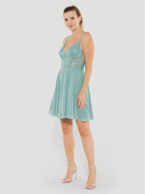 Swing Swing Kokteiļkleita 5AE19300 Zaļš Regular Fit