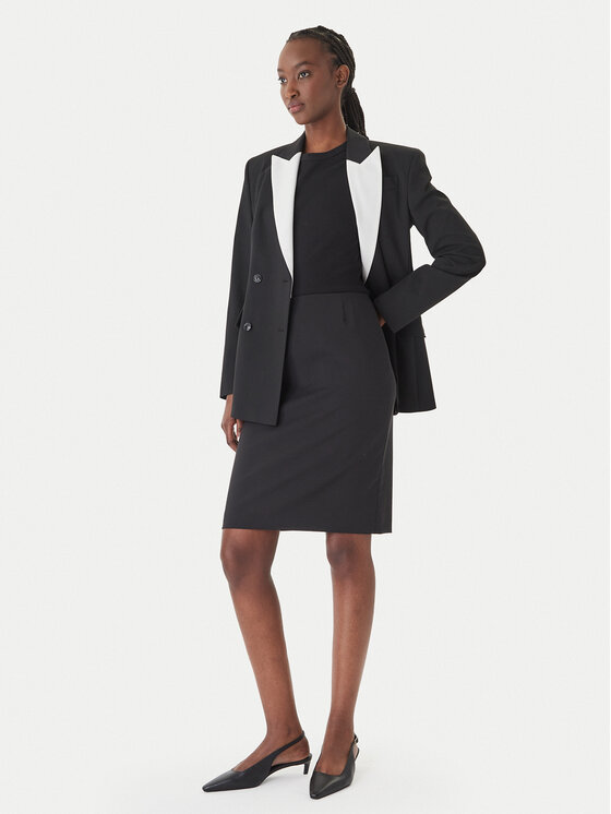 BOSS Boss Puzdrová sukňa Vileah 50490036 Čierna Slim Fit