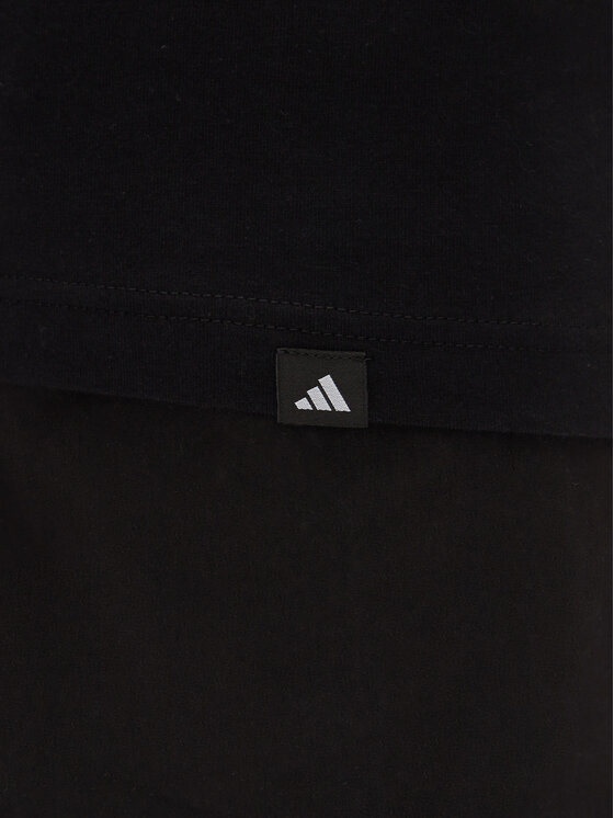 adidas adidas T-Shirt Lounge Slides Graphic Pocket JC5283 Czarny Regular Fit