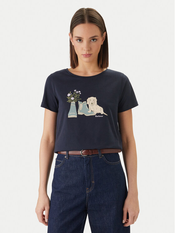 Barbour Barbour T-Shirt Brambles LTS0712NY73 Σκούρο μπλε Regular Fit