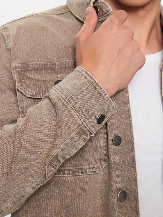 Casual Friday Casual Friday Джинсова куртка 20504554 Бежевий Regular Fit