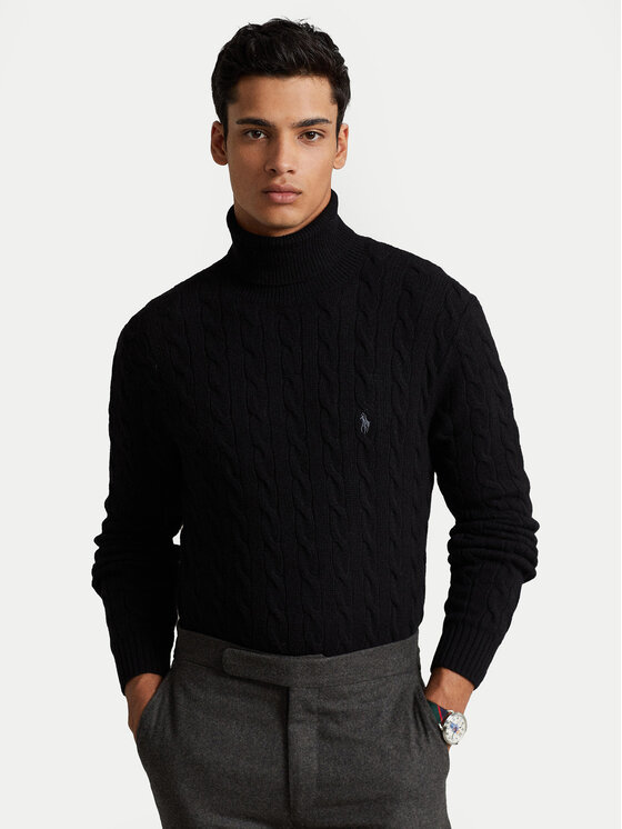 Polo Ralph Lauren Polo Ralph Lauren Bluză cu gât 710876836002 Negru Regular Fit