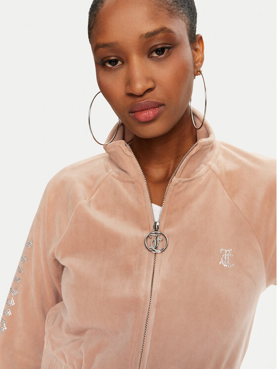 Juicy Couture Juicy Couture Mikina Tasha JCWCT24305 Béžová Slim Fit