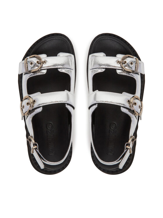 PINKO PINKO Sandały Kate 03 SD0293 P049 Srebrny
