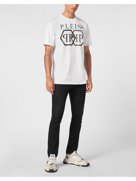 PHILIPP PLEIN PHILIPP PLEIN T-Shirt 9415 Bílá Regular Fit