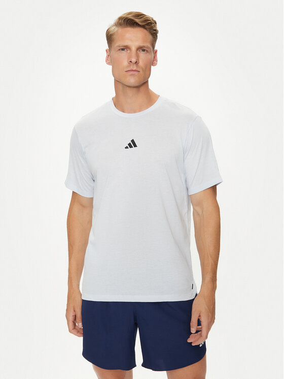 adidas Funkčné tričko Workout Logo IT2128 Modrá Regular Fit