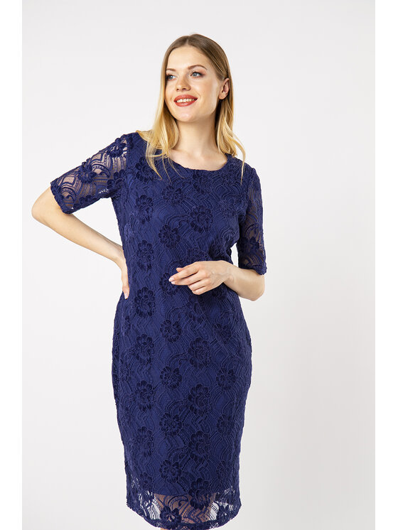 QUIOSQUE QUIOSQUE Každodenné šaty COBELACE DRESS Modrá Regular Fit