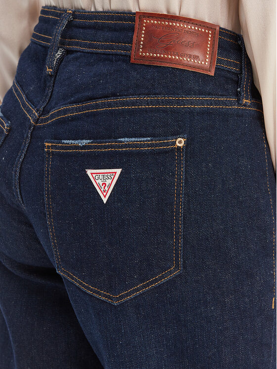 Guess Guess Džínsy W6RA3F D6881 Tmavomodrá Regular Fit