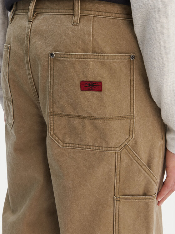 Quiksilver Quiksilver Джинси Mercury Straight Out EQYNP03325 Бежевий Wide Leg