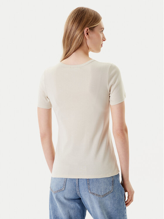 United Colors Of Benetton United Colors Of Benetton T-Shirt 3GA2E16A0 Beżowy Regular Fit