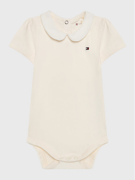 Tommy Hilfiger Детско боди KN0KN01576 Бял Regular Fit