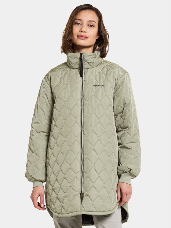 Didriksons Didriksons Palton de iarnă Gabbi 505048 Verde Regular Fit