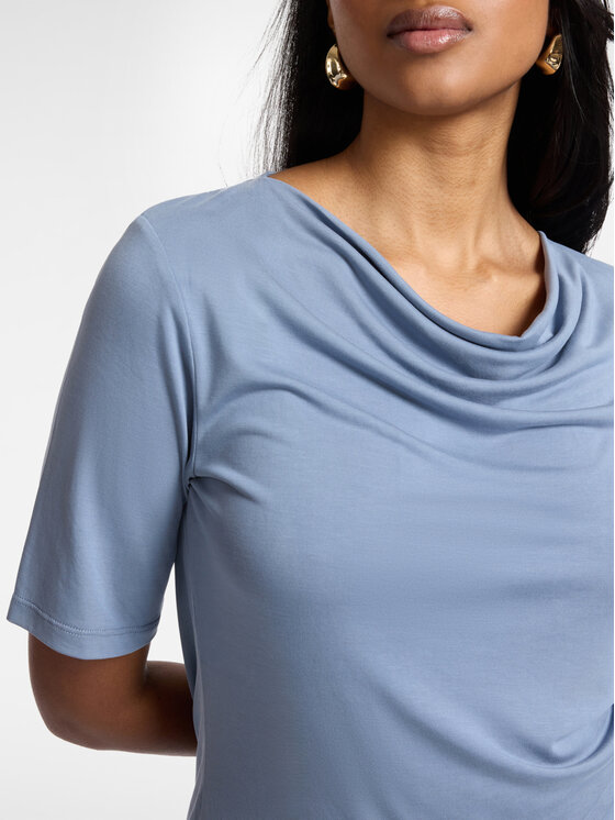 Elena Mirò Elena Mirò T-Shirt G336Z000542N023 Turkusowy Regular Fit