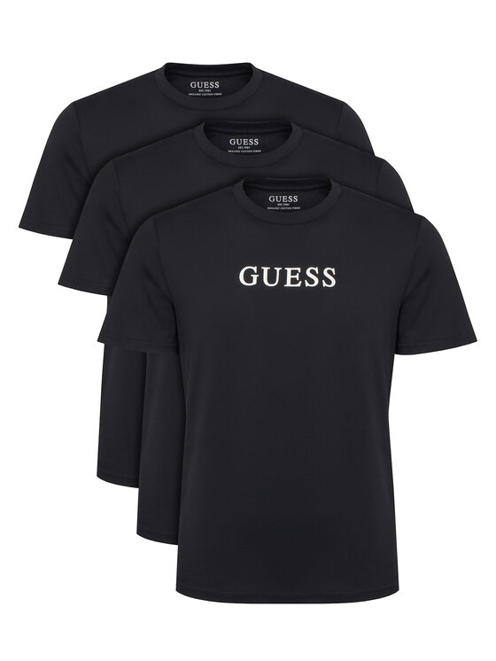 Guess Guess Póló szett U6GG04 KCAM1 Fekete Regular Fit