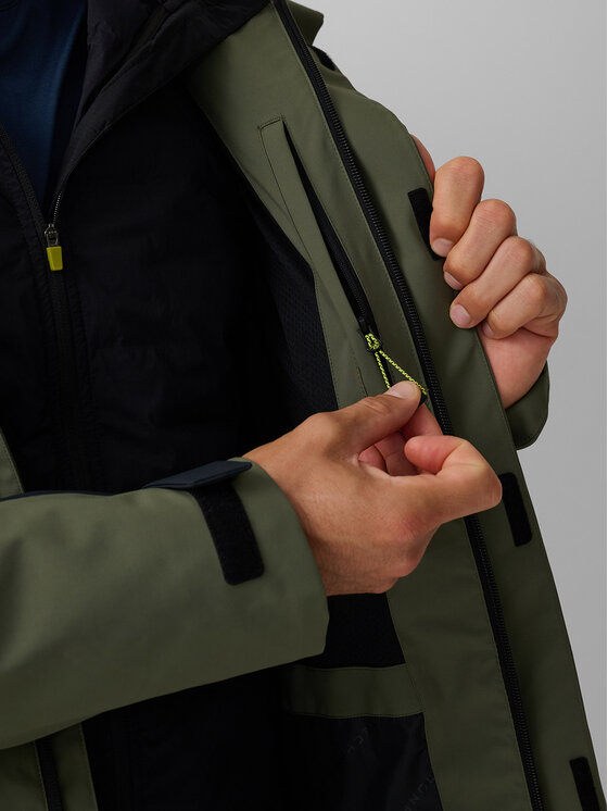 4F 4F Kurtka wielofunkcyjna BETWEEN LAYERS Khaki Regular Fit
