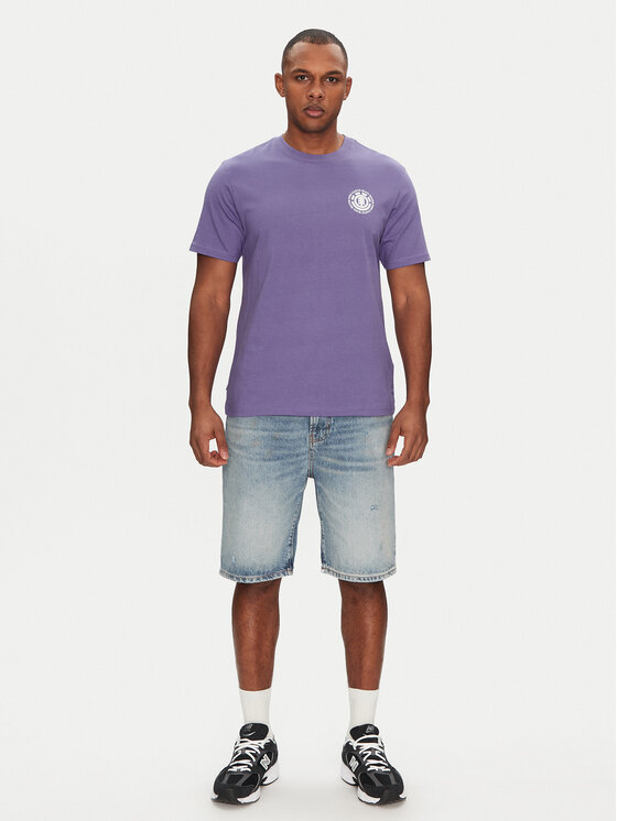 Element Element Marškinėliai ELYZT00490 Violetinė Regular Fit