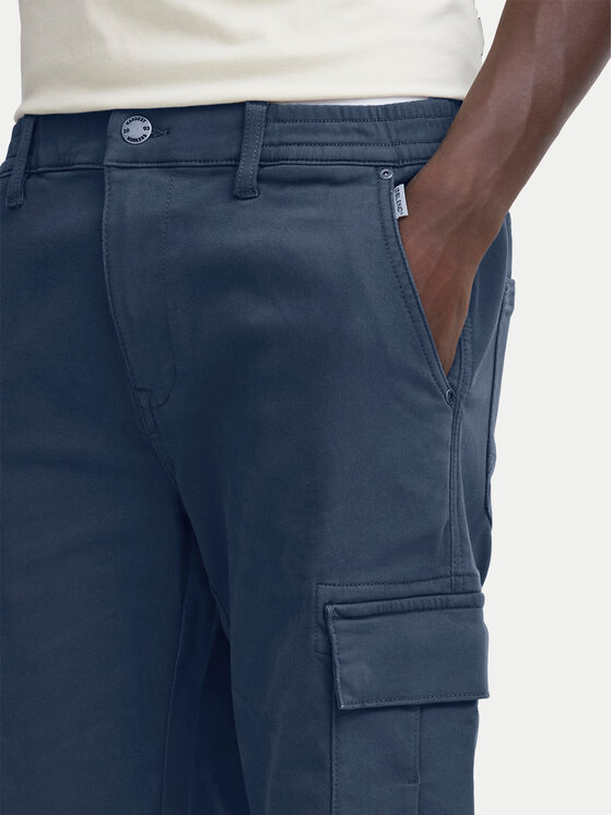Blend Blend Šortky z materiálu 20716437 Tmavomodrá Regular Fit