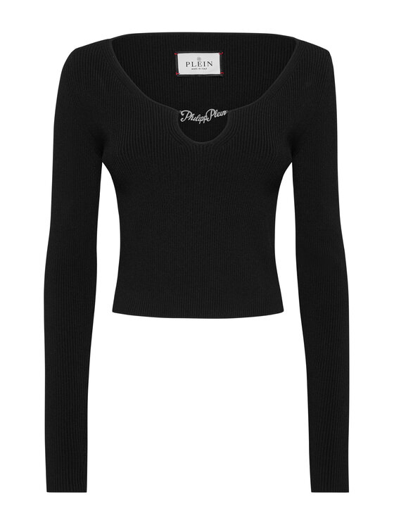 PHILIPP PLEIN PHILIPP PLEIN Halenka 22135 Černá Cropped Fit