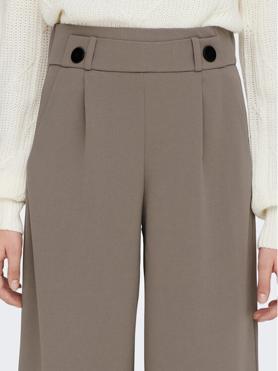 JDY JDY Spodnie materiałowe Geggo 15208430 Beżowy Wide Leg