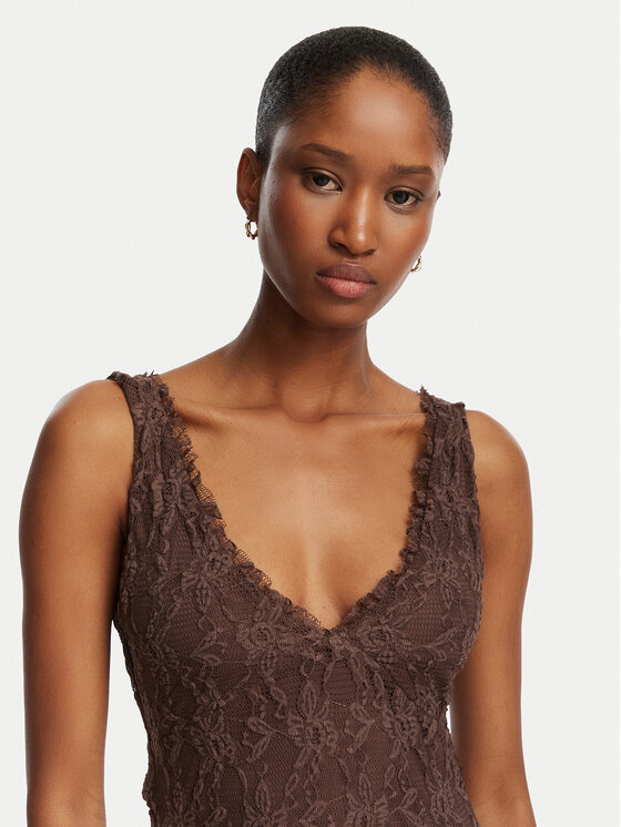 ONLY ONLY Vakarinė suknelė Albina 15372795 Ruda Regular Fit