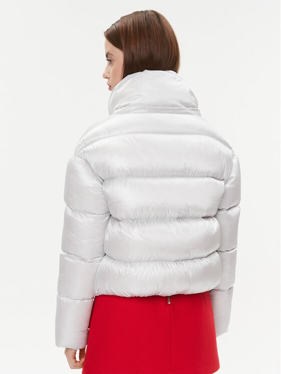 Patrizia Pepe Patrizia Pepe Geacă din puf 2O0050/A9M0-W356 Alb Regular Fit