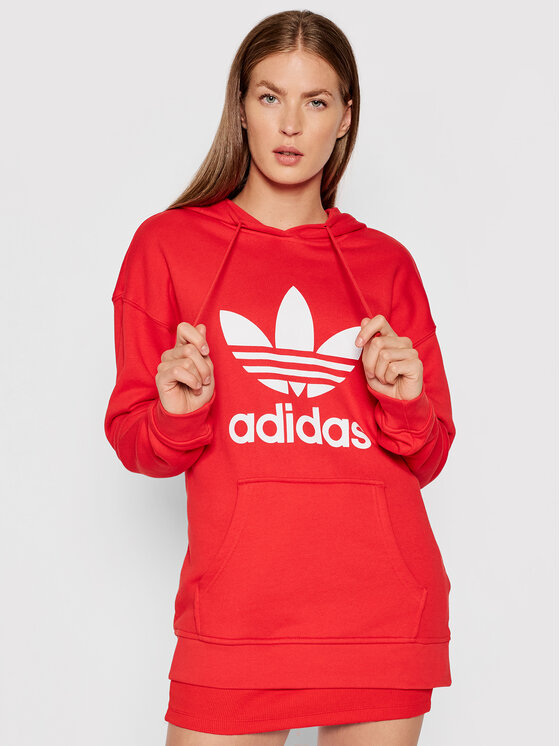 adidas Sweatshirt adicolor Trefoil H33588 Rouge Regular Fit | Modivo.fr