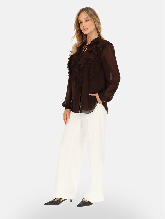 L’AF L’AF Bluzka Boho Brązowy Regular Fit