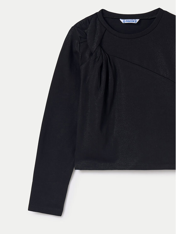 Mayoral Mayoral Bluzka 7007 Czarny Regular Fit