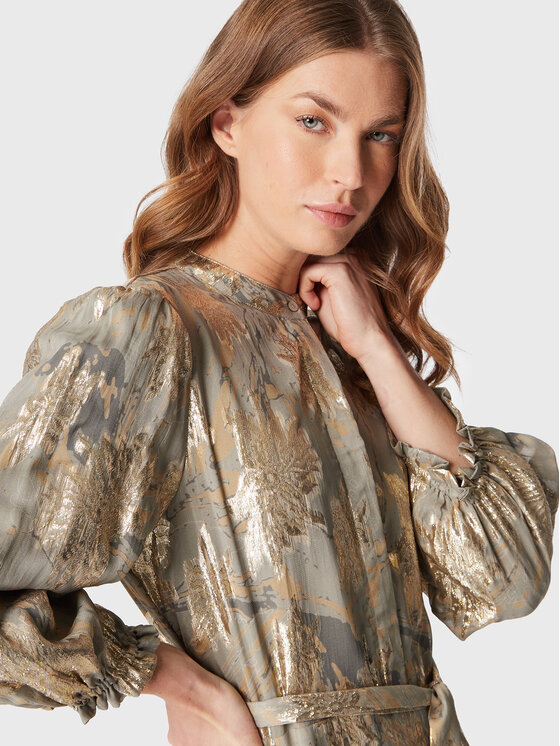 Bruuns Bazaar Bruuns Bazaar Sukienka koktajlowa Hollyhock Costes BBW3058 Zielony Regular Fit