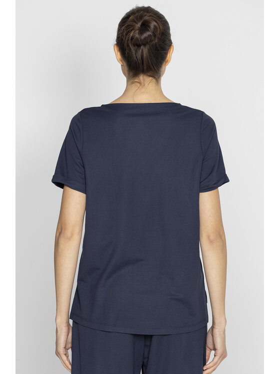 Deni Cler Milano Deni Cler Milano T-Shirt T-DC-T204-E2-20-58-1 Granatowy